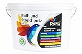 RyFo Colors Roll- & Streichputz Innen 20 kg | 0,5 mm feine Struktur | gebrauchsfertig & abtönbar | weiß matt | atmungsaktiv & strapazierfähig