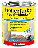 Pufas / Decotric Isolierfarbe - Schutz vor Ausblühung und Feuchtigkeit zementhaltig 750ml