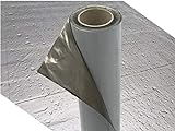 Demmelhuber Dachfolie KSK Aluminium selbstklebend grau 5 m² für Flachdachhäuser, Gartenhaus Dach, Metalldachbahn für Gartenhäuser