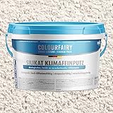 Colourfairy Silikat Innenputz Klimafeinputz weiss 20kg Kratzputzstruktur (K) 2 mm